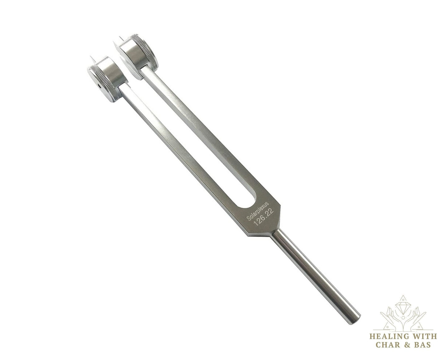 Professional 7 Chakra Healing Tuning Fork Set - Solfeggio Sound Healing - Aluminum Forks with Pouch & Hammers
