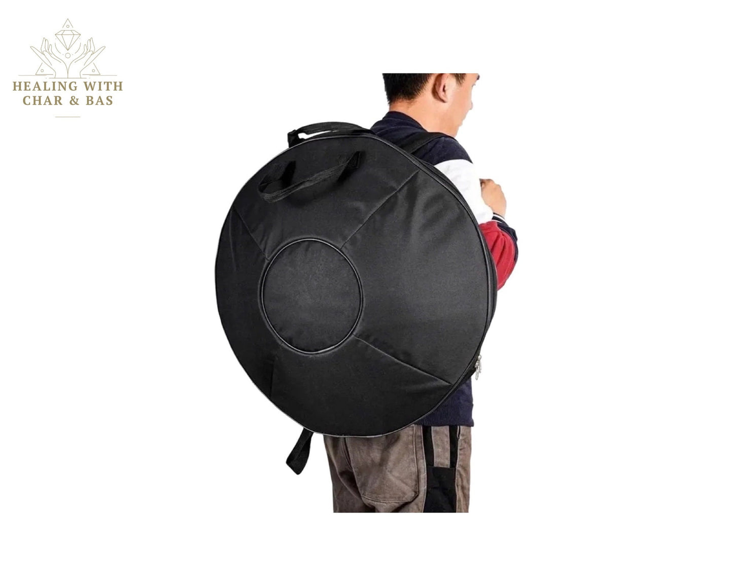22” Professional Handpan 55cm/22 inch - 9 Tone - With Case and Handpan Stand - Three colors Steel Drum Handpan Instrument - Yoga, Meditation