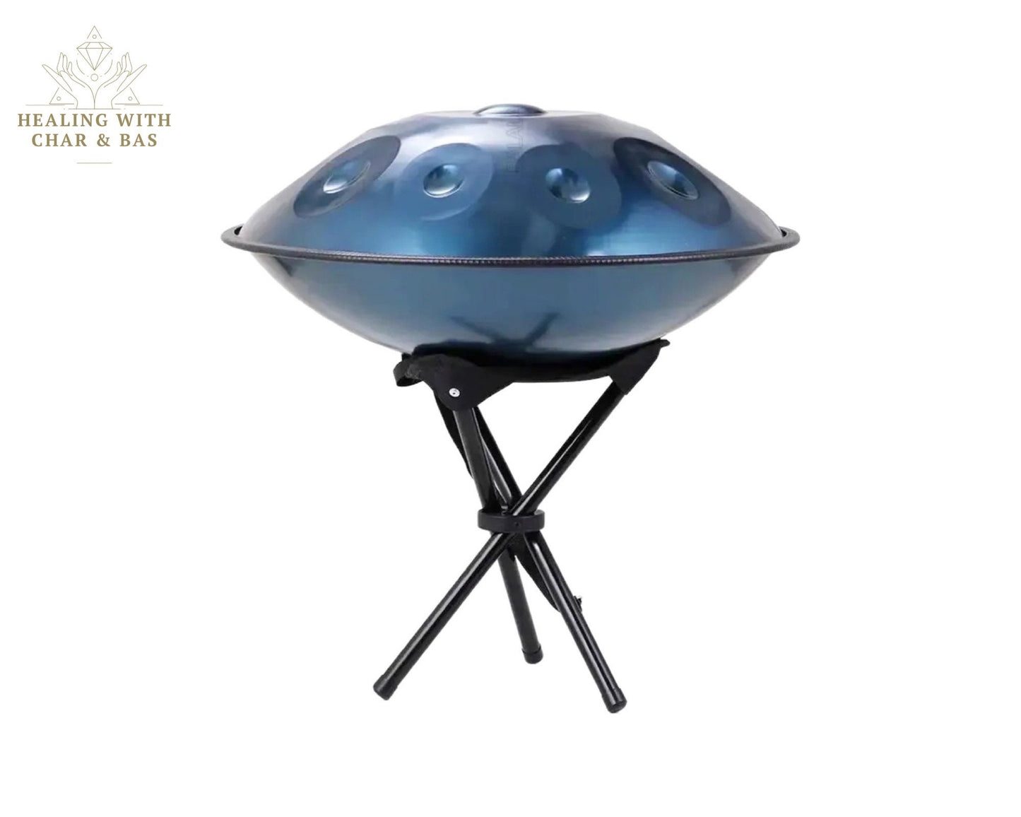 22” Professional Handpan 55cm/22 inch - 9 Tone - With Case and Handpan Stand - Three colors Steel Drum Handpan Instrument - Yoga, Meditation