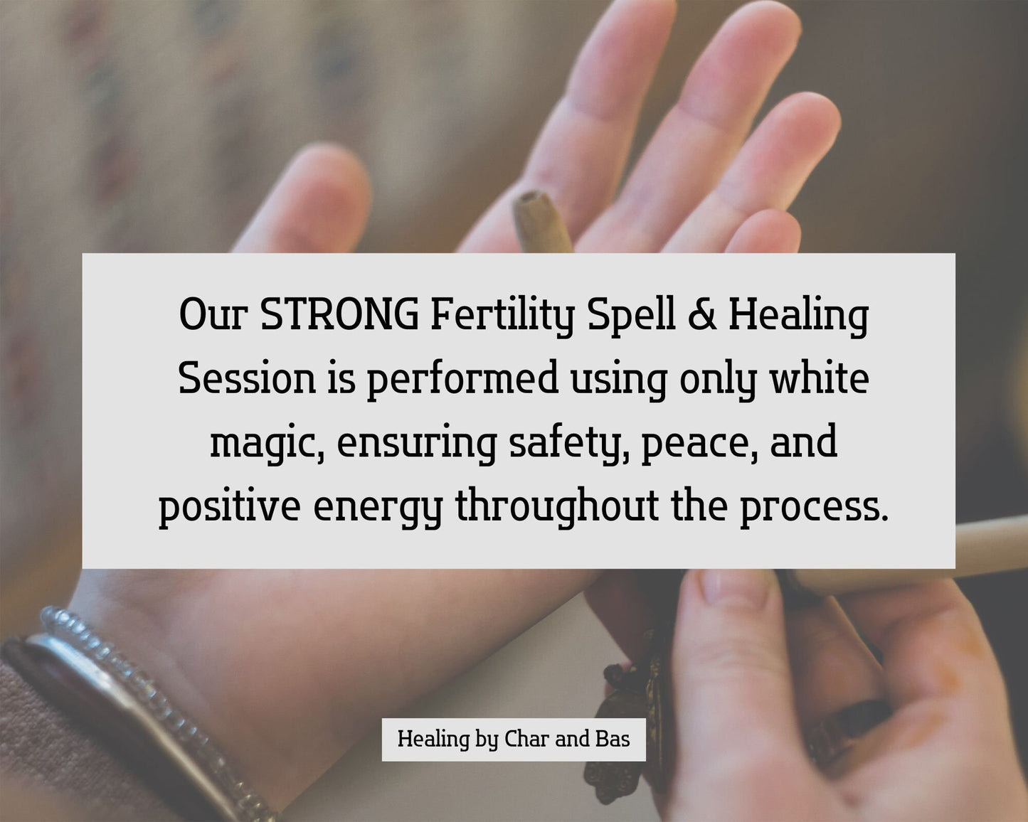 STRONG Fertility Spell & Healing - Same Day Strong Fertility Enhancement and Healing with Ancestral Magic
Candles
Essential herbs
lavender
sage
lemongrass
basil
peppermint
crystals
Oils
Fertility Spell
Distant healing
Reiki healing
Healing energy
