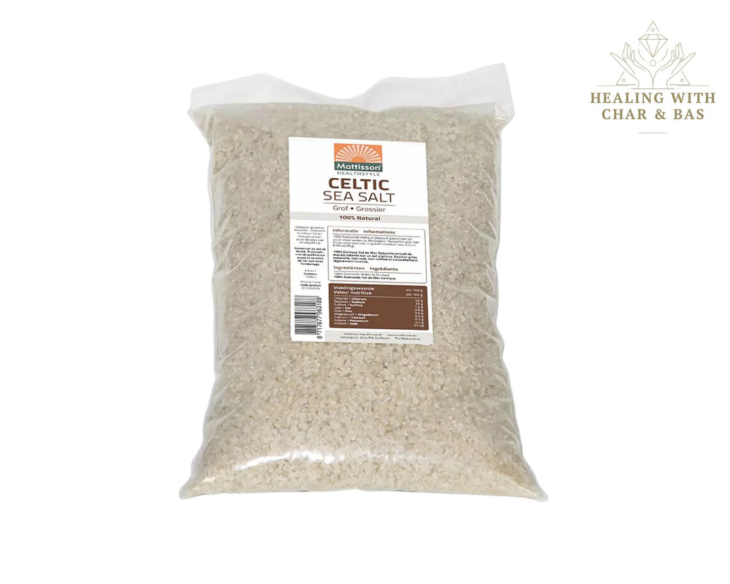 Organic Celtic Sea Salt from Guérande - Hand-Harvested French Salt - Low Sodium Gourmet Cooking Salt - Authentic Grey Celtic Salt