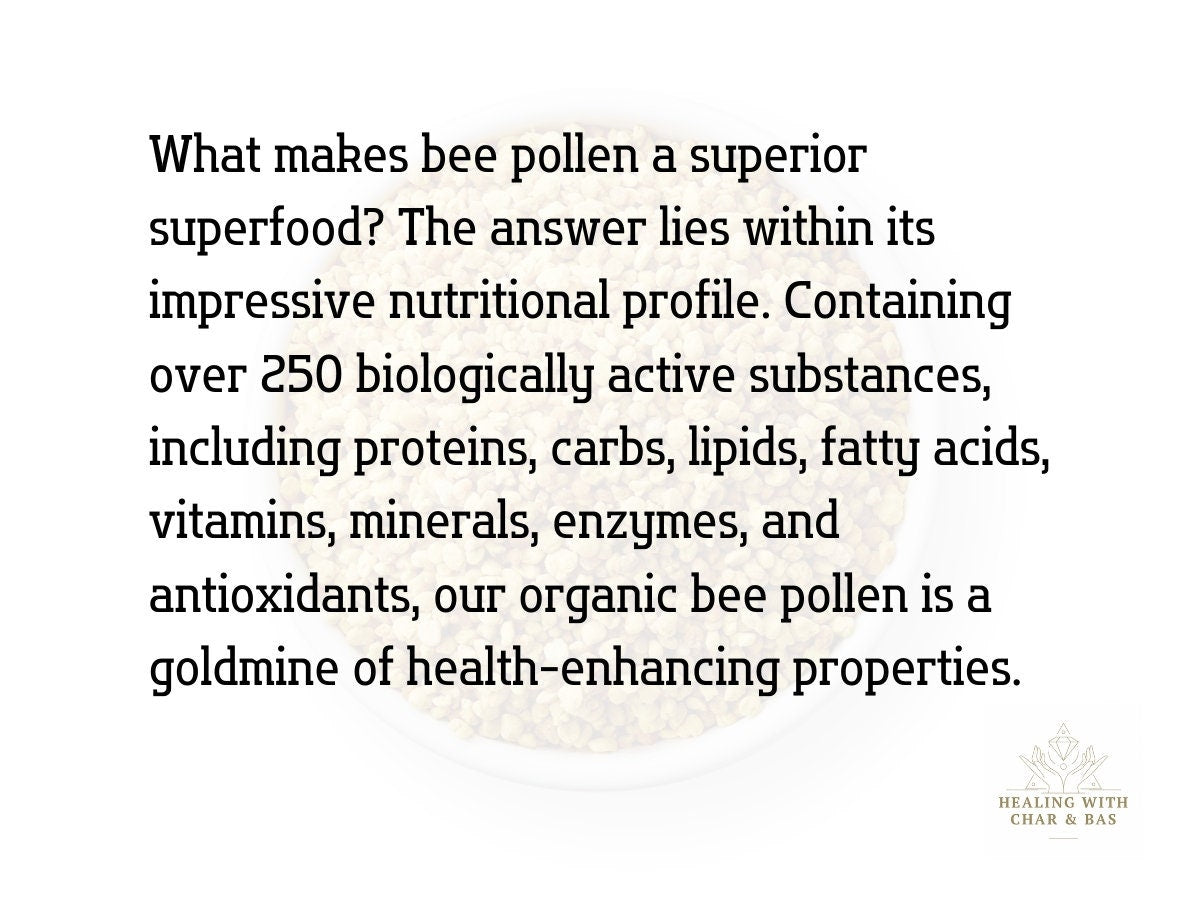 Raw Bee Pollen Organic Superfood - BIG BAGS
