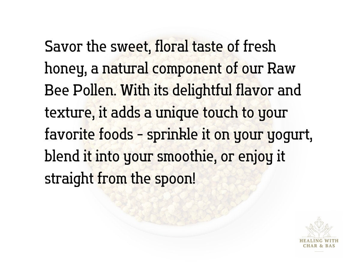 Raw Bee Pollen Organic Superfood - BIG BAGS