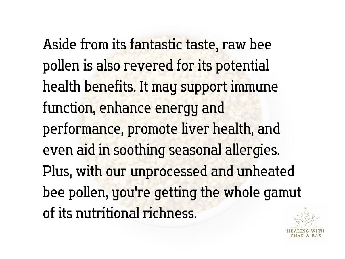 Raw Bee Pollen Organic Superfood - BIG BAGS