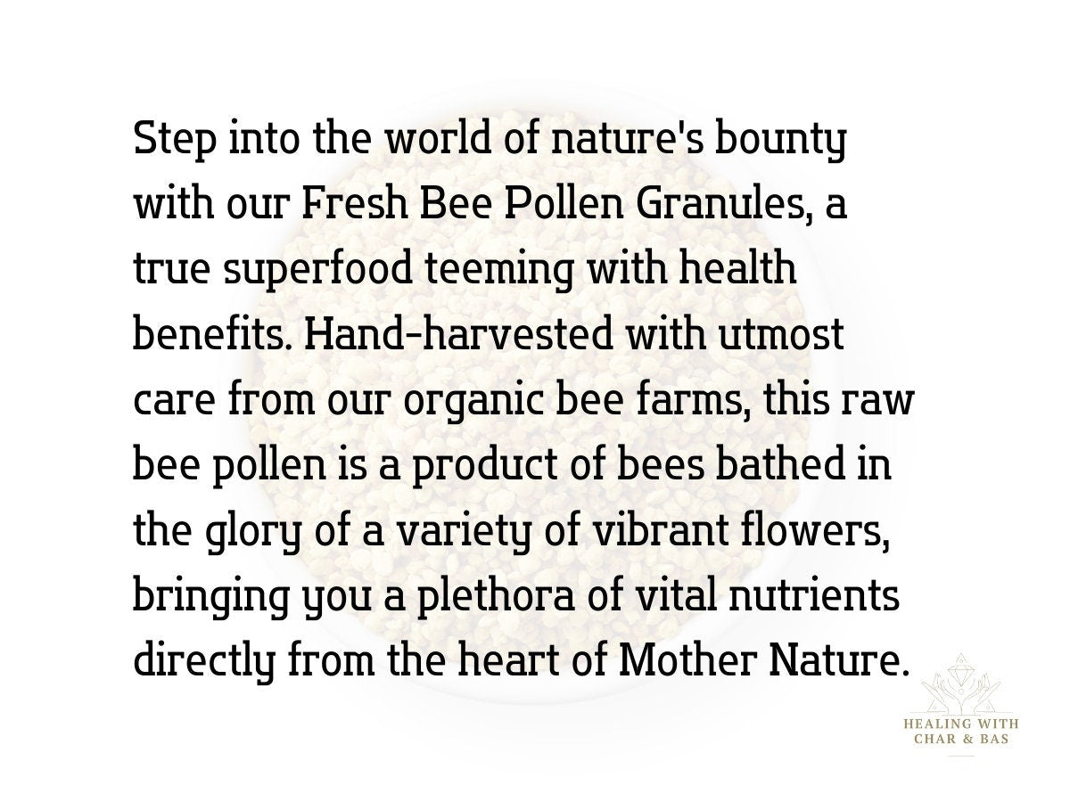 Raw Bee Pollen Organic Superfood - BIG BAGS