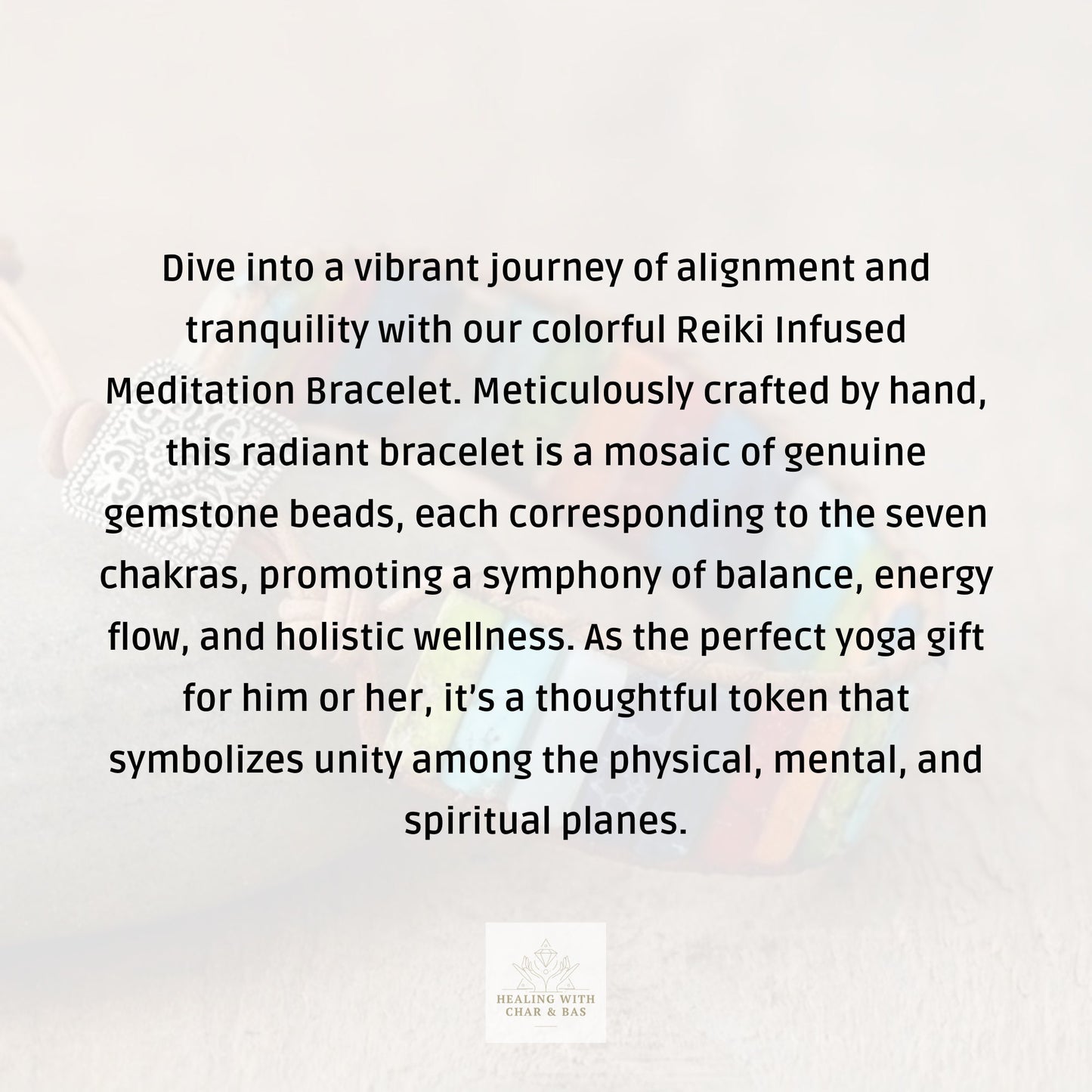 Bohemian 7 Chakra Bracelet, Reiki Infused Meditation Bracelet, Yoga Bracelet, Gemstone Boho Bracelet, Healing Bracelet Yoga Gift For Him Her