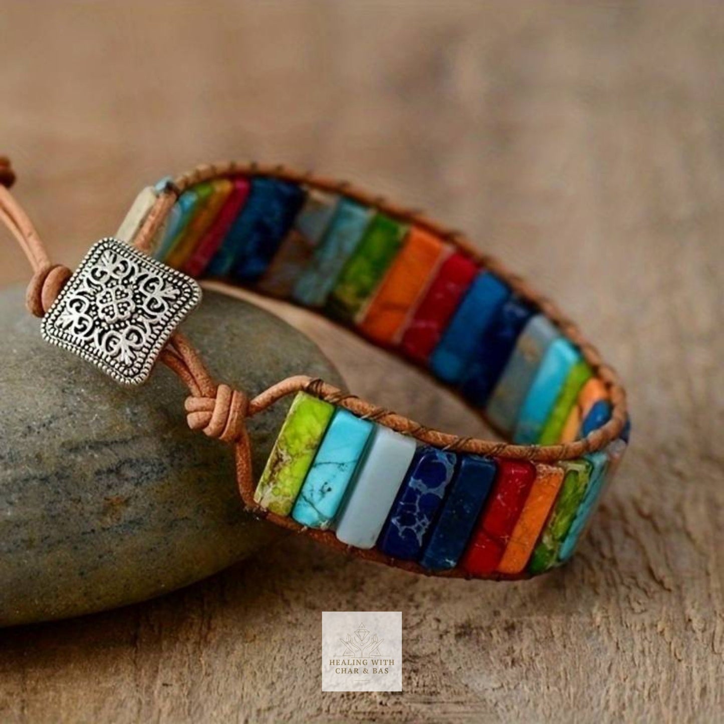 Bohemian 7 Chakra Bracelet, Reiki Infused Meditation Bracelet, Yoga Bracelet, Gemstone Boho Bracelet, Healing Bracelet Yoga Gift For Him Her