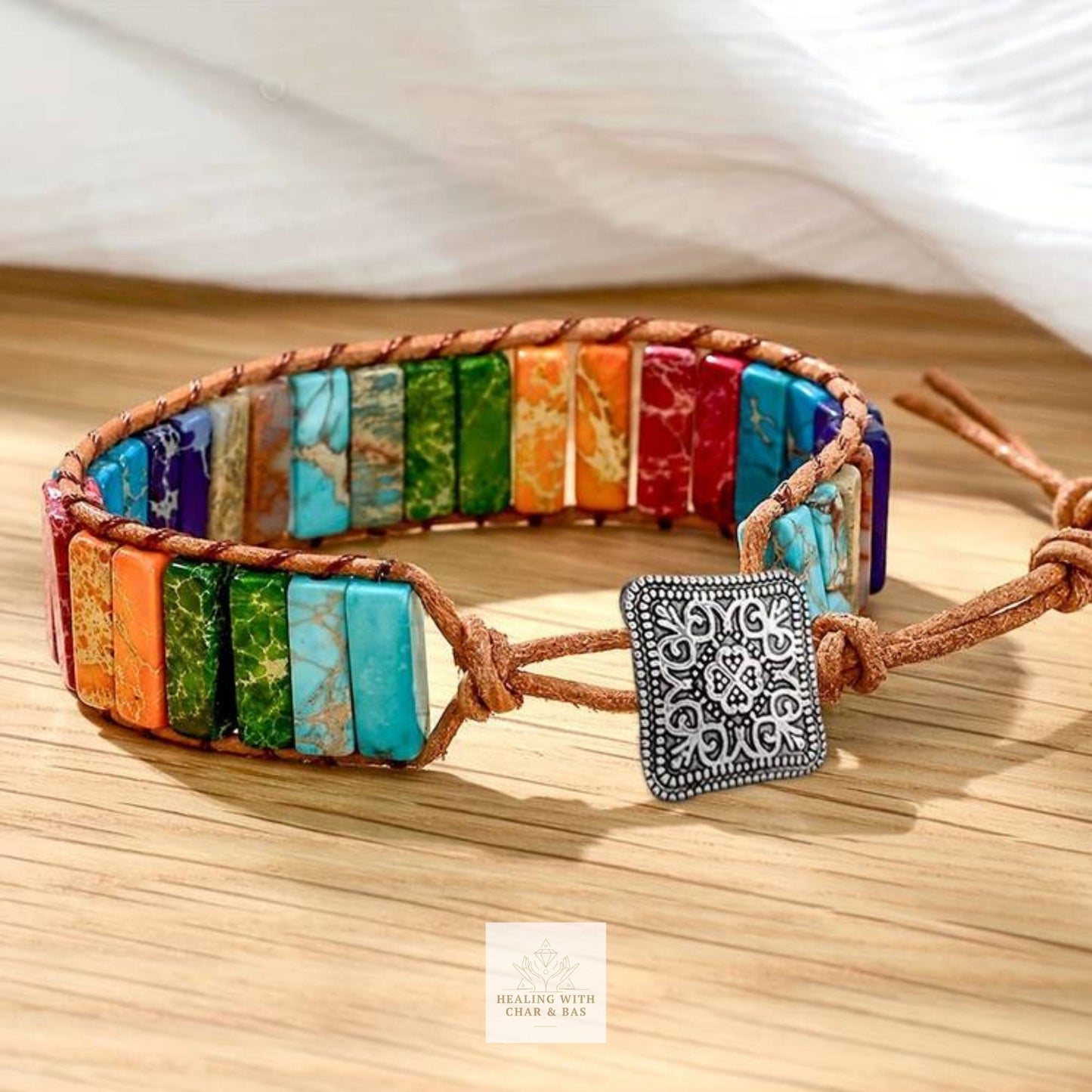 Bohemian 7 Chakra Bracelet, Reiki Infused Meditation Bracelet, Yoga Bracelet, Gemstone Boho Bracelet, Healing Bracelet Yoga Gift For Him Her