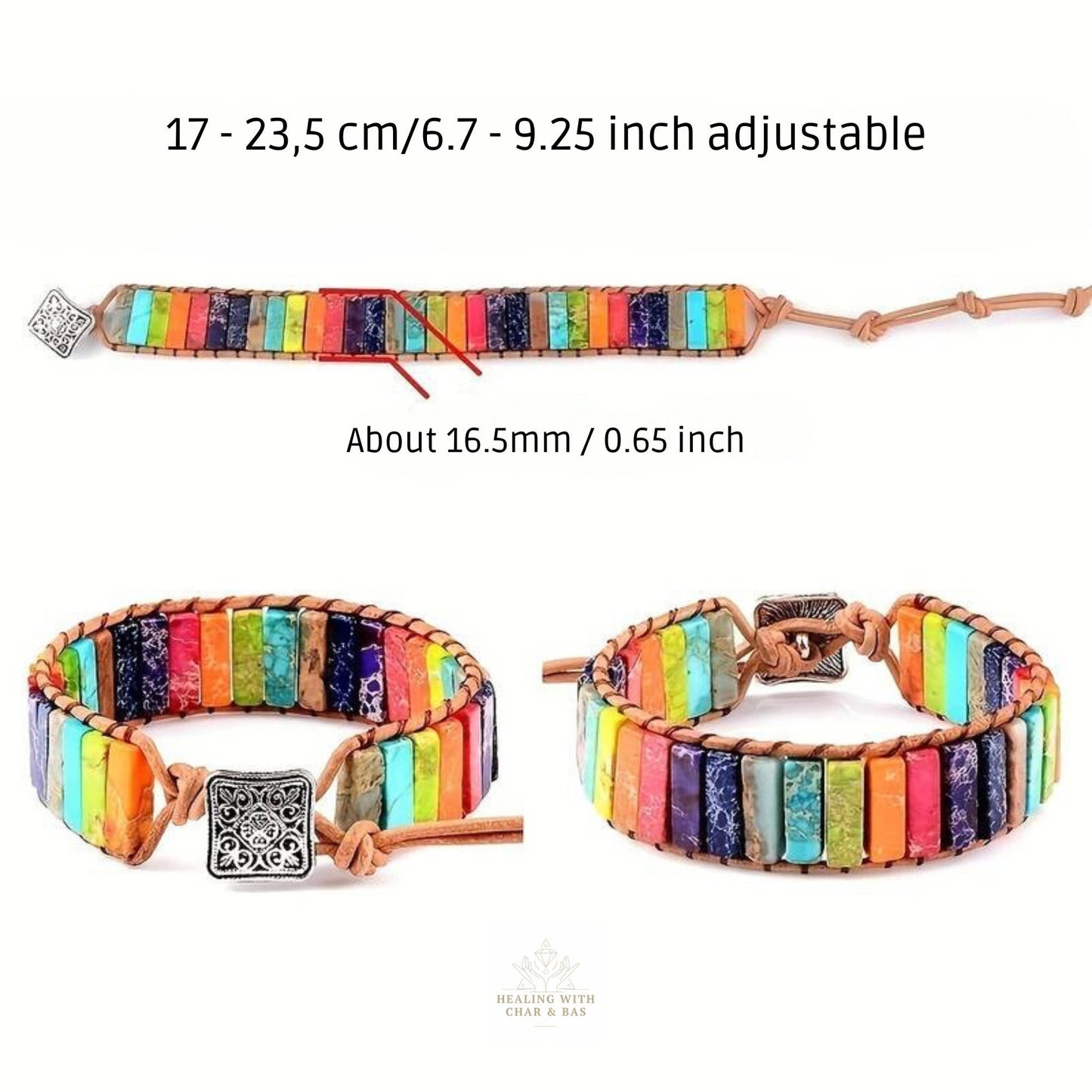 Bohemian 7 Chakra Bracelet, Reiki Infused Meditation Bracelet, Yoga Bracelet, Gemstone Boho Bracelet, Healing Bracelet Yoga Gift For Him Her