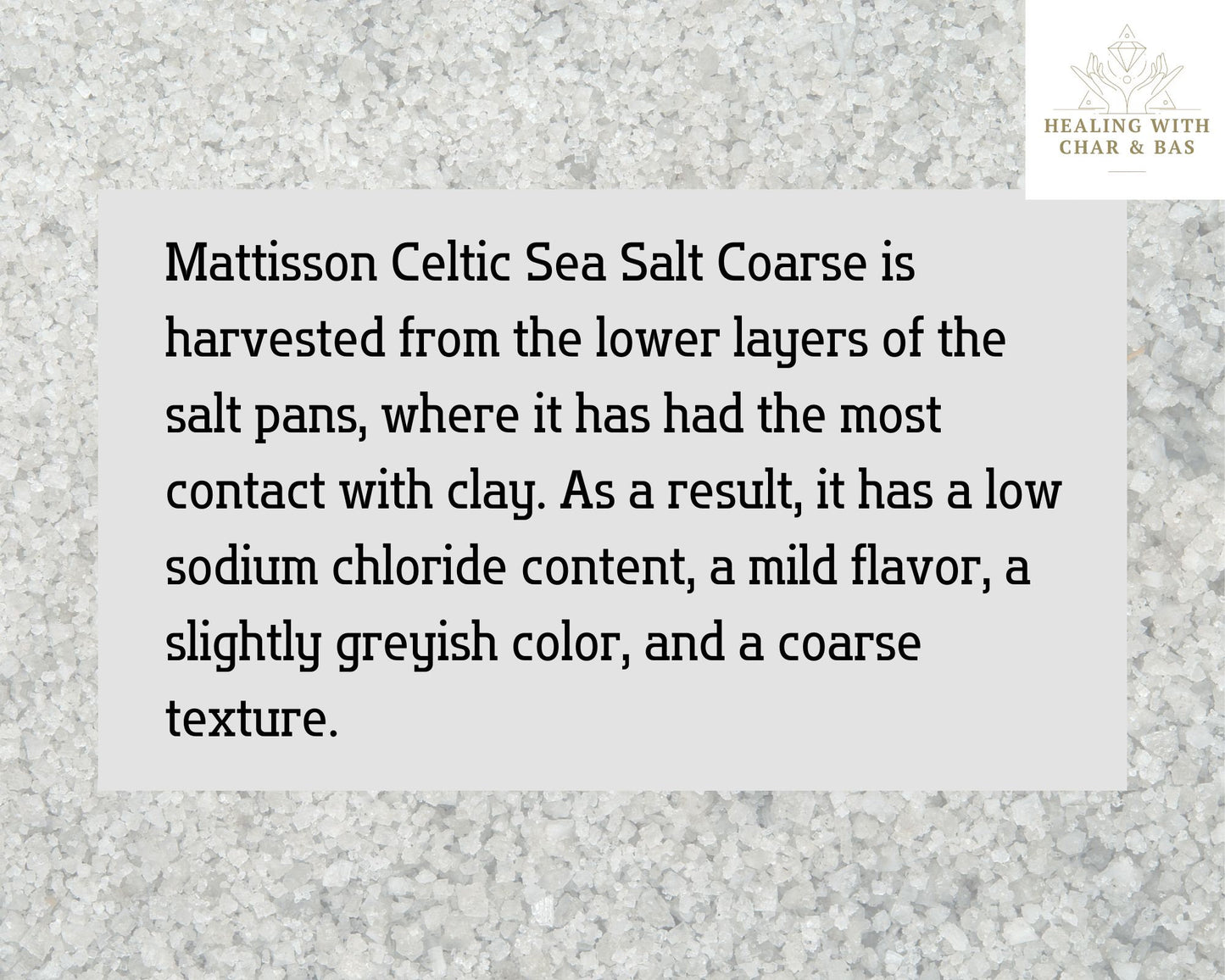 Organic Celtic Sea Salt from Guérande - Hand-Harvested French Salt - Low Sodium Gourmet Cooking Salt - Authentic Grey Celtic Salt